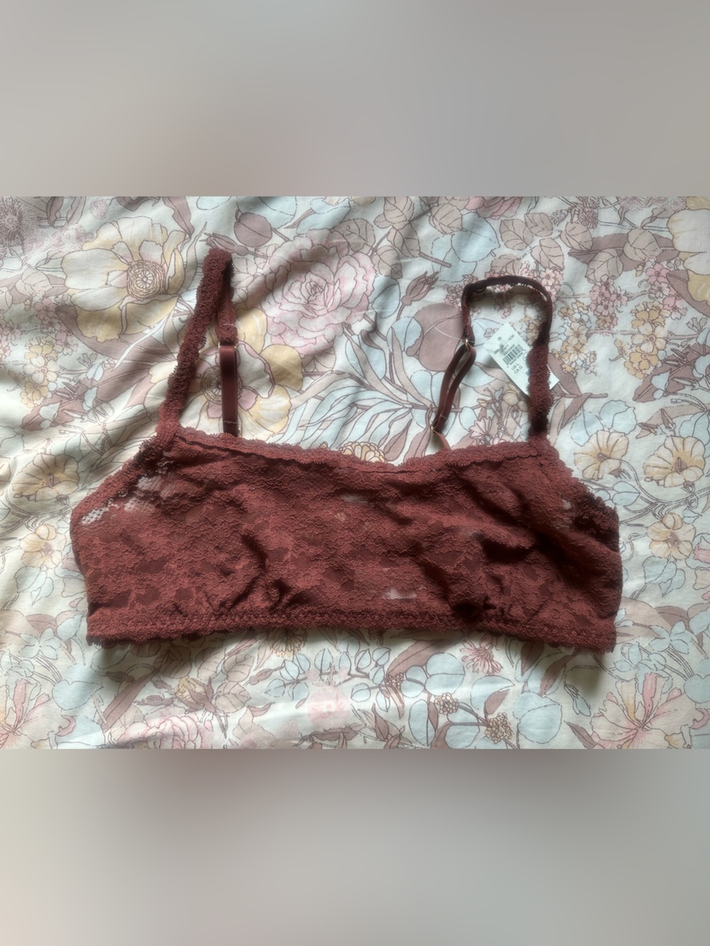 aerie Lace Bralette in Rust